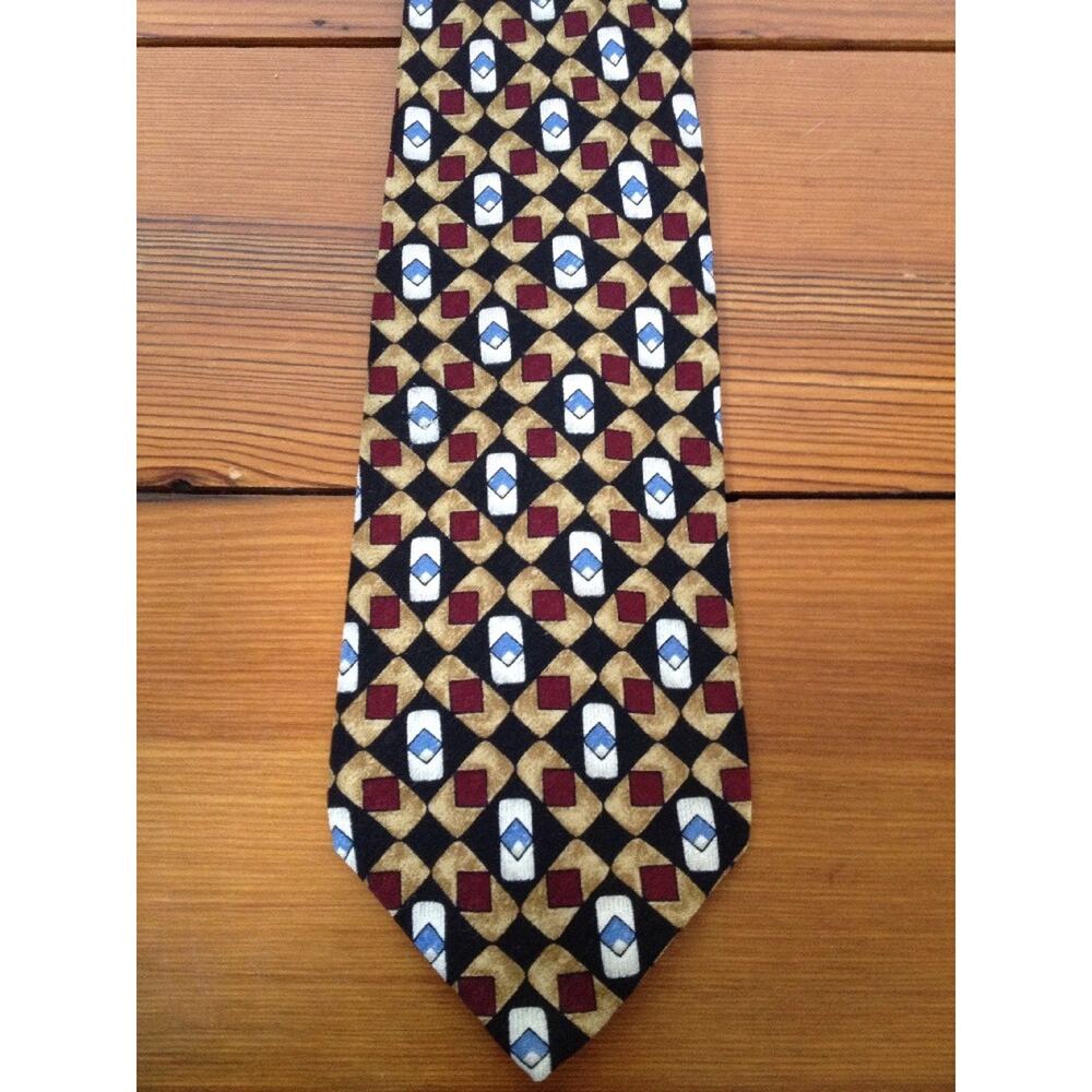 Vintage Britches Georgetowne 100% Italian Silk Handmade Classic 4" Tie Italy